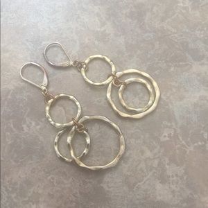 Free People Jewelry - Free People Circular Dangle Gold-Tone Earrings Free People Jewelry - Free People Circular Dangle Gold-Tone Earrings